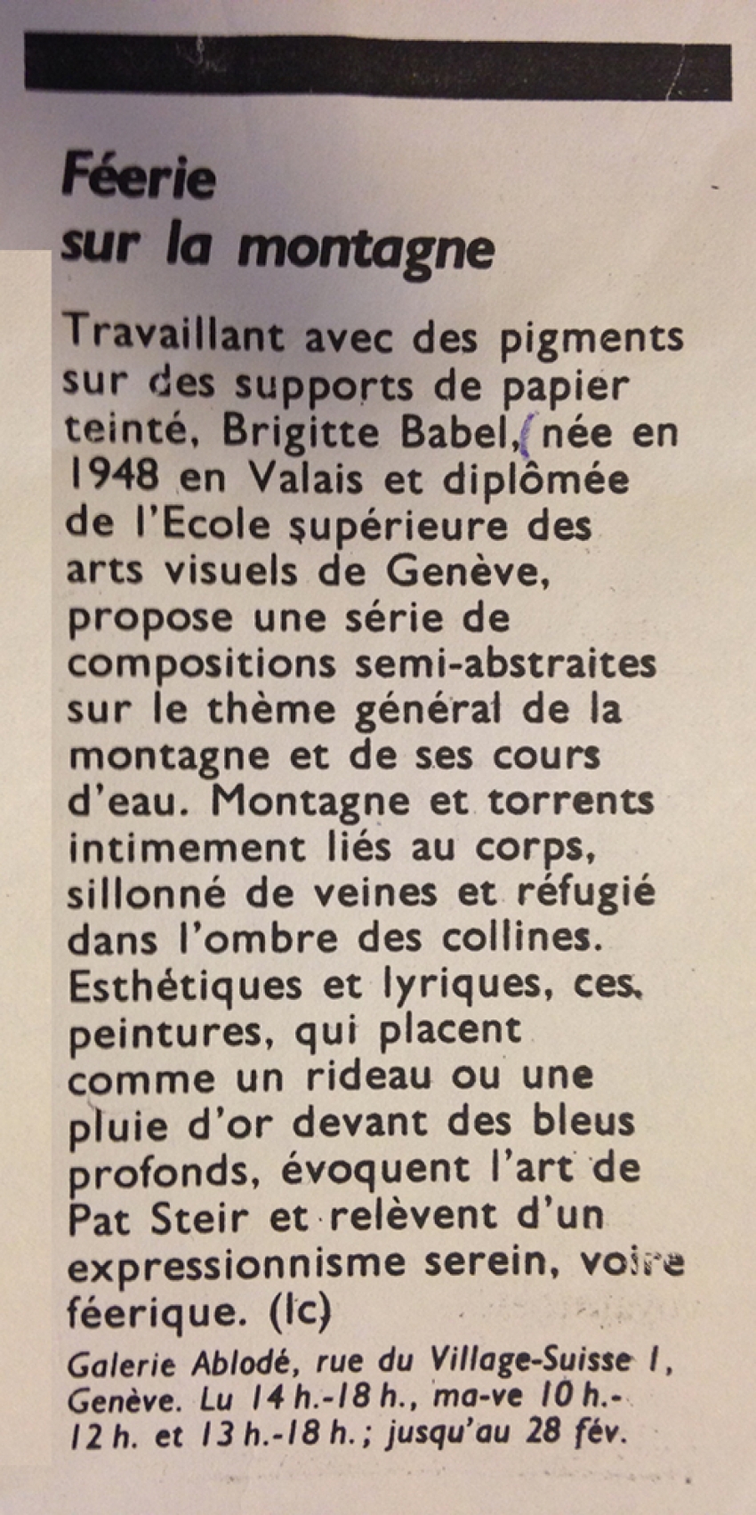 Hebdo n°6 - février 1992 - Laurence Chauvy
