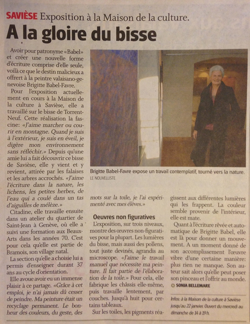 Le Nouvelliste - 19 décembre 2011 - Sonia Bellemare